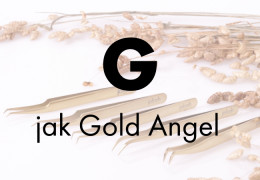 G jak Gold Angel Pęseta do przedłużania rzęs
